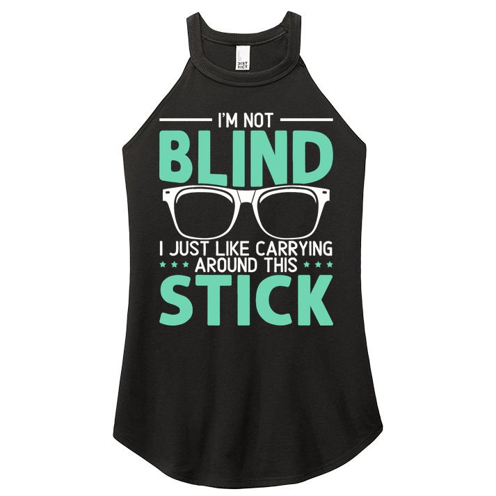 Visually Impaired Braille Visual Blind Awareness Women's Perfect Tri Rocker Tank