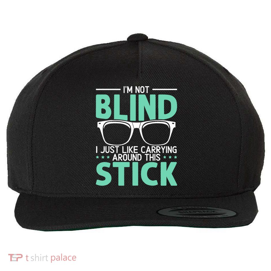 Visually Impaired Braille Visual Blind Awareness Wool Snapback Cap