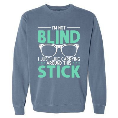 Visually Impaired Braille Visual Blind Awareness Garment-Dyed Sweatshirt