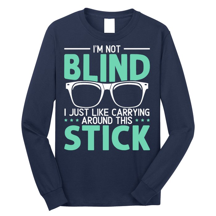 Visually Impaired Braille Visual Blind Awareness Long Sleeve Shirt