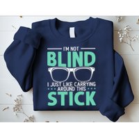 Visually Impaired Braille Visual Blind Awareness Sweatshirt