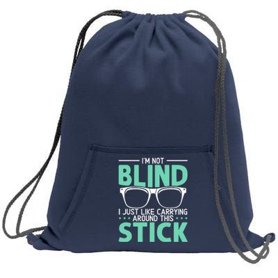 Visually Impaired Braille Visual Blind Awareness Sweatshirt Cinch Pack Bag