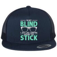 Visually Impaired Braille Visual Blind Awareness Flat Bill Trucker Hat