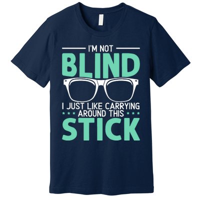 Visually Impaired Braille Visual Blind Awareness Premium T-Shirt