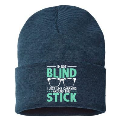 Visually Impaired Braille Visual Blind Awareness Sustainable Knit Beanie
