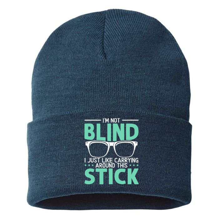Visually Impaired Braille Visual Blind Awareness Sustainable Knit Beanie
