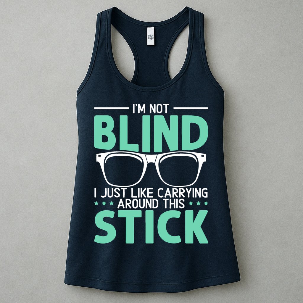 Visually Impaired Braille Visual Blind Awareness Womens Tank Top