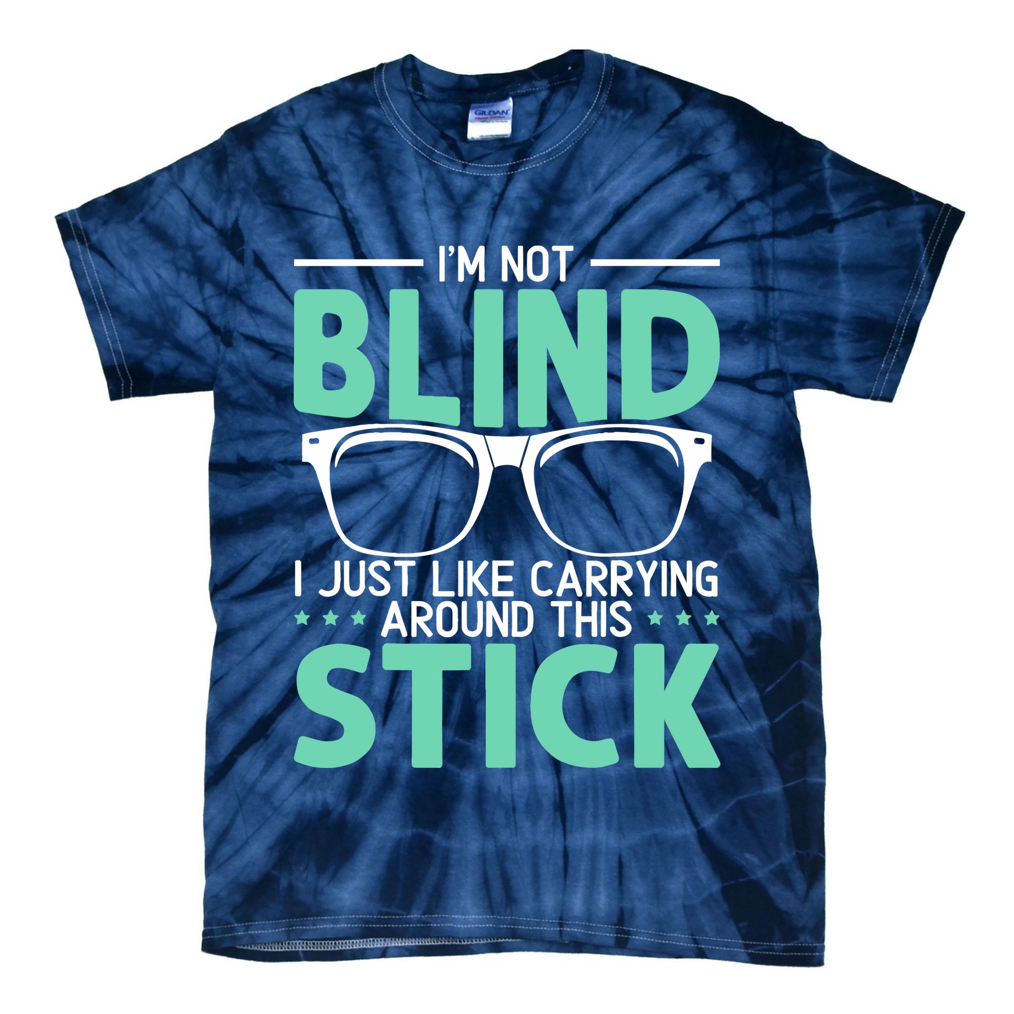 Visually Impaired Braille Visual Blind Awareness Tie-Dye T-Shirt