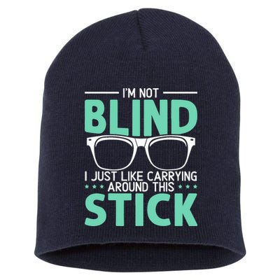 Visually Impaired Braille Visual Blind Awareness Short Acrylic Beanie