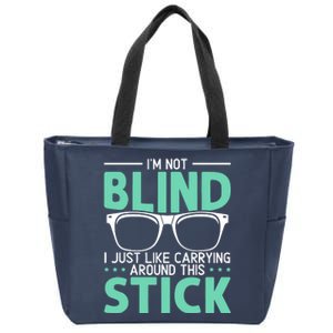 Visually Impaired Braille Visual Blind Awareness Zip Tote Bag