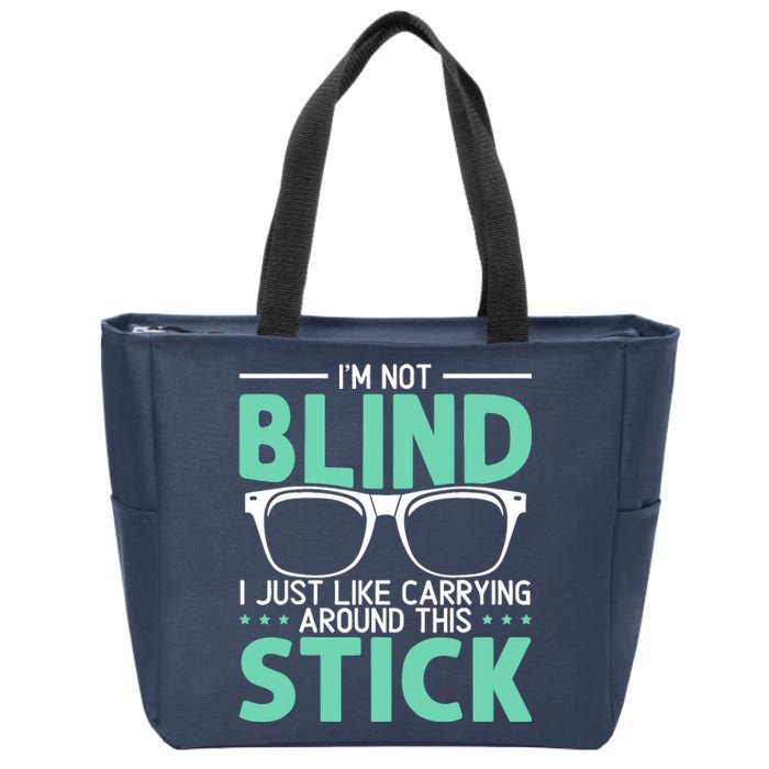 Visually Impaired Braille Visual Blind Awareness Zip Tote Bag