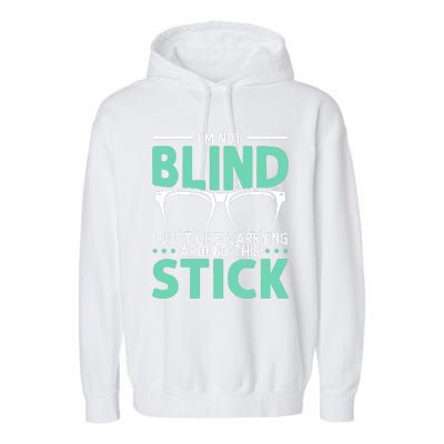 Visually Impaired Braille Visual Blind Awareness Garment-Dyed Fleece Hoodie