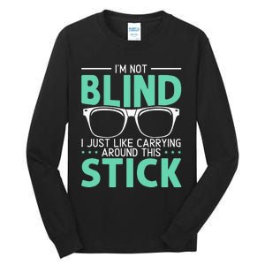 Visually Impaired Braille Visual Blind Awareness Tall Long Sleeve T-Shirt