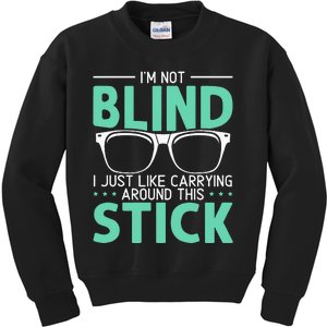 Visually Impaired Braille Visual Blind Awareness Kids Sweatshirt