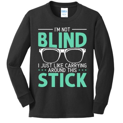 Visually Impaired Braille Visual Blind Awareness Kids Long Sleeve Shirt