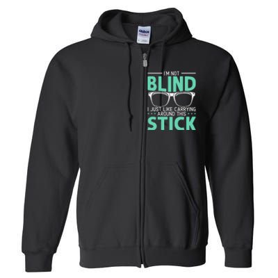 Visually Impaired Braille Visual Blind Awareness Full Zip Hoodie