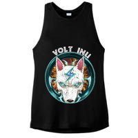 Volt Inu Crypto Token Cryptocurrency Wallet Volt Inu Ladies PosiCharge Tri-Blend Wicking Tank