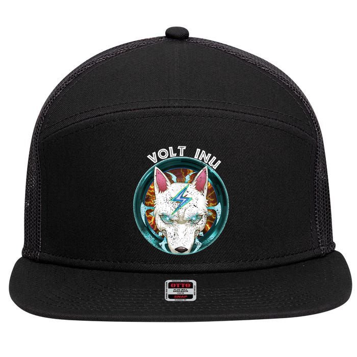 Volt Inu Crypto Token Cryptocurrency Wallet Volt Inu 7 Panel Mesh Trucker Snapback Hat