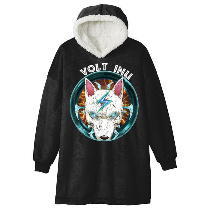 Volt Inu Crypto Token Cryptocurrency Wallet Volt Inu Hooded Wearable Blanket