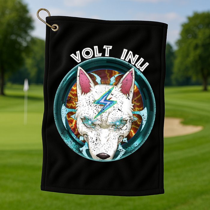 Volt Inu Crypto Token Cryptocurrency Wallet Volt Inu Golf Towel