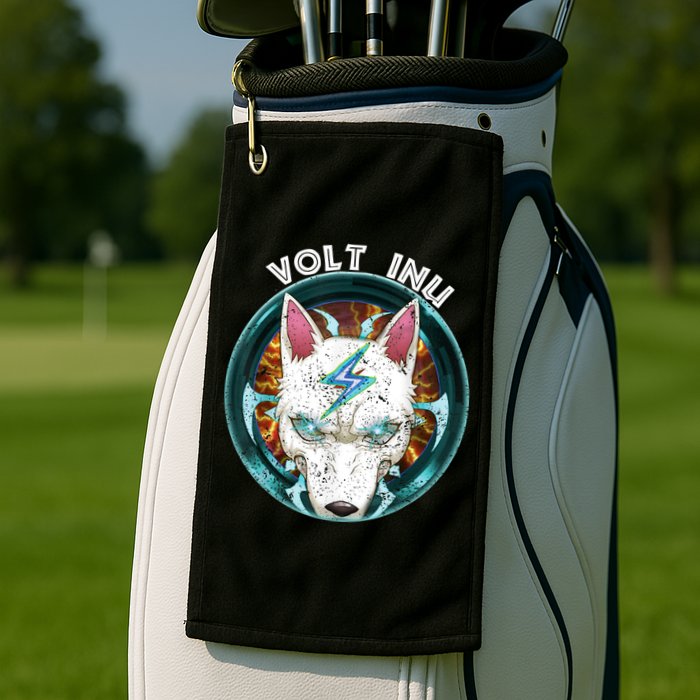 Volt Inu Crypto Token Cryptocurrency Wallet Volt Inu Golf Towel