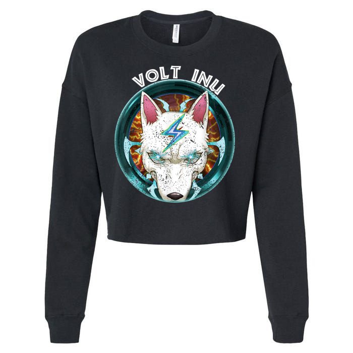 Volt Inu Crypto Token Cryptocurrency Wallet Volt Inu Cropped Pullover Crew
