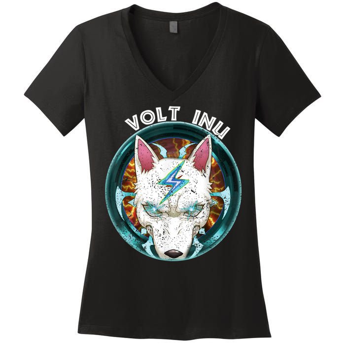 Volt Inu Crypto Token Cryptocurrency Wallet Volt Inu Women's V-Neck T-Shirt