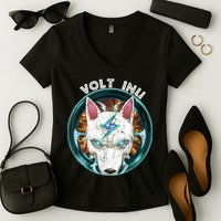 Volt Inu Crypto Token Cryptocurrency Wallet Volt Inu Women's V-Neck T-Shirt