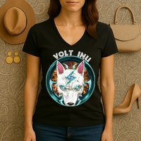 Volt Inu Crypto Token Cryptocurrency Wallet Volt Inu Women's V-Neck T-Shirt