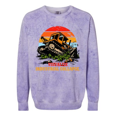 Visualize Industrial Collapse Colorblast Crewneck Sweatshirt