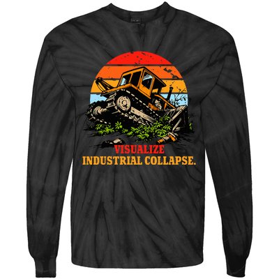 Visualize Industrial Collapse Tie-Dye Long Sleeve Shirt