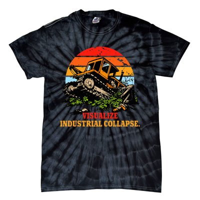 Visualize Industrial Collapse Tie-Dye T-Shirt