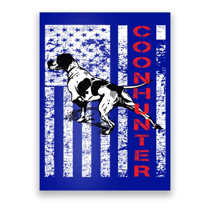 Vintage Inspired Coon Hunter Funny Gift For Raccoon Hunters Poster