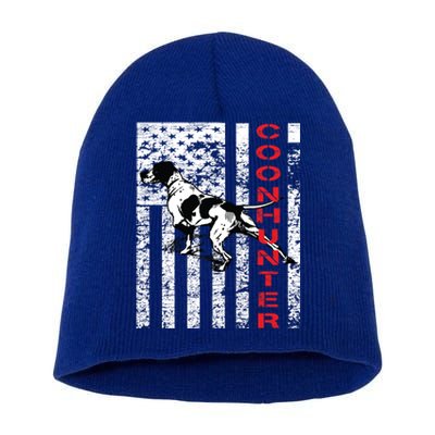 Vintage Inspired Coon Hunter Funny Gift For Raccoon Hunters Short Acrylic Beanie