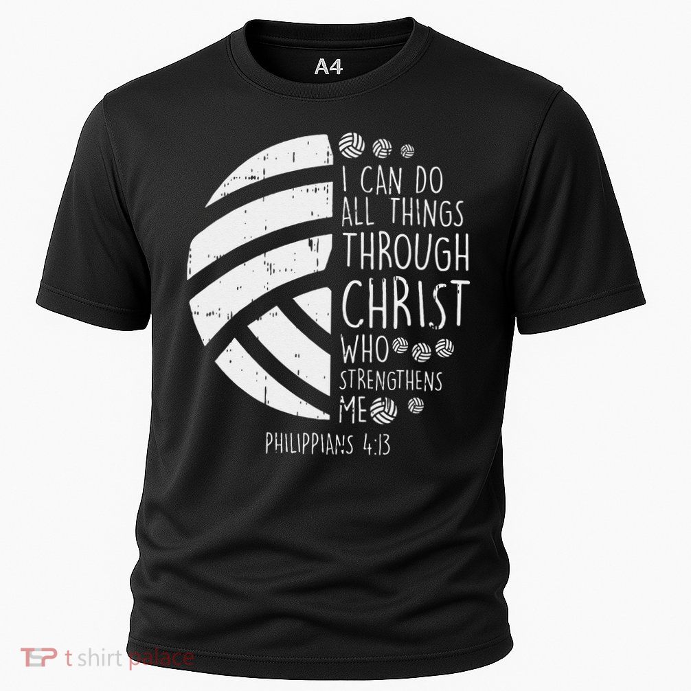 Volleyball I Can Do Things Bible Verse God Jesus Gift Performance Shirt