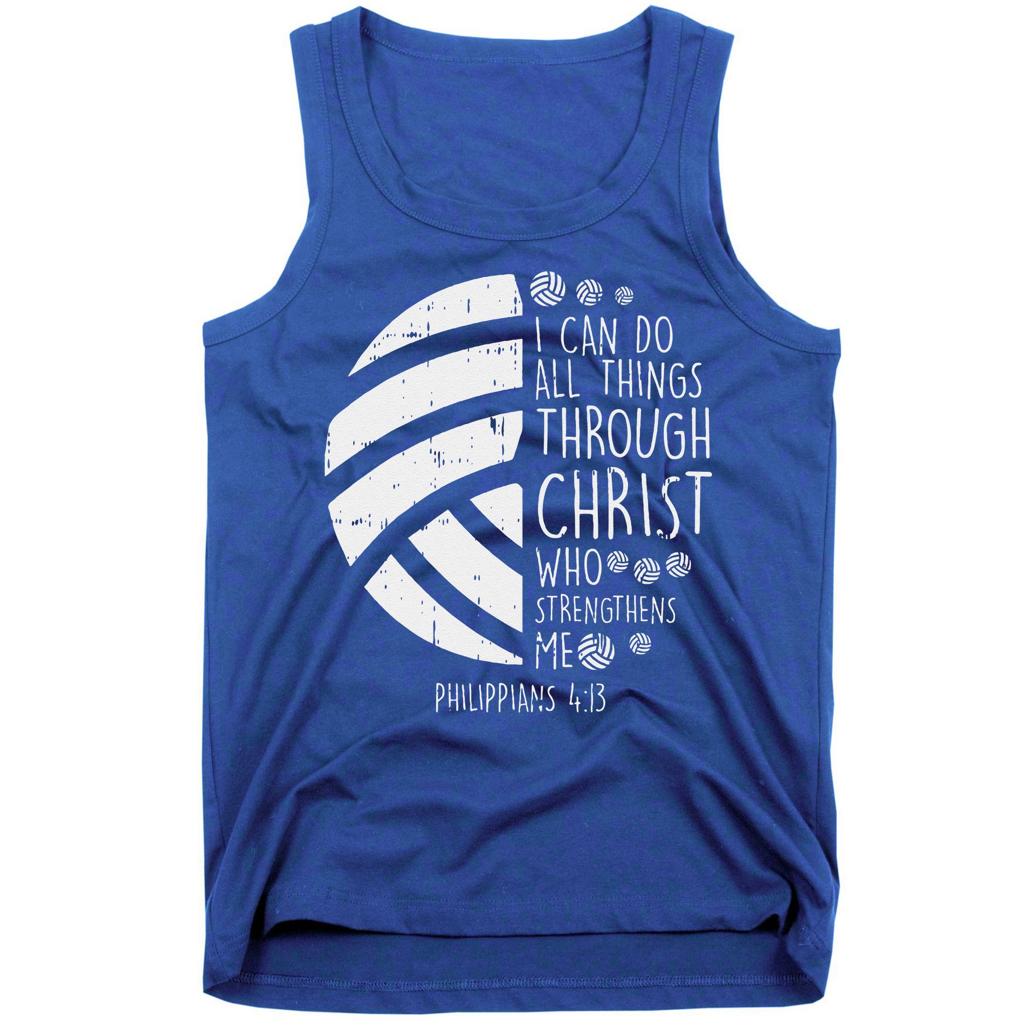 Volleyball I Can Do Things Bible Verse God Jesus Gift Tank Top