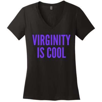 Virginity Is Cool Rock This Funny Virgin Fashion Women's V-Neck T-Shirt