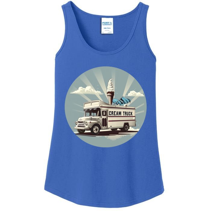 Vacation Ice Cream Truck Costume For Summer Memories Lovers Gift Ladies Essential Tank