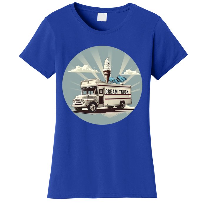 Vacation Ice Cream Truck Costume For Summer Memories Lovers Gift Women's T-Shirt