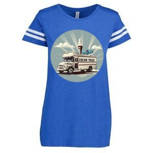 Vacation Ice Cream Truck Costume For Summer Memories Lovers Gift Enza Ladies Jersey Football T-Shirt