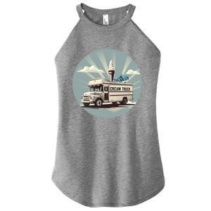 Vacation Ice Cream Truck Costume For Summer Memories Lovers Gift Women's Perfect Tri Rocker Tank