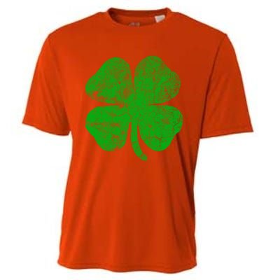 Vintage Irish Clover St Patrick's Day Lucky Graphic Gift Cooling Performance Crew T-Shirt