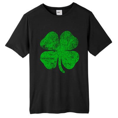 Vintage Irish Clover St Patrick's Day Lucky Graphic Gift Tall Fusion ChromaSoft Performance T-Shirt