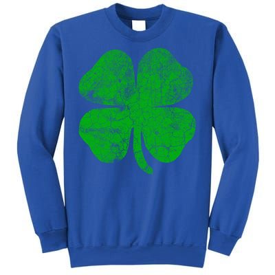 Vintage Irish Clover St Patrick's Day Lucky Graphic Gift Sweatshirt