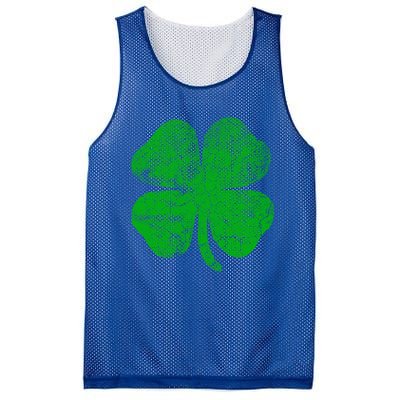 Vintage Irish Clover St Patrick's Day Lucky Graphic Gift Mesh Reversible Basketball Jersey Tank