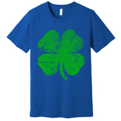 Vintage Irish Clover St Patrick's Day Lucky Graphic Gift Premium T-Shirt