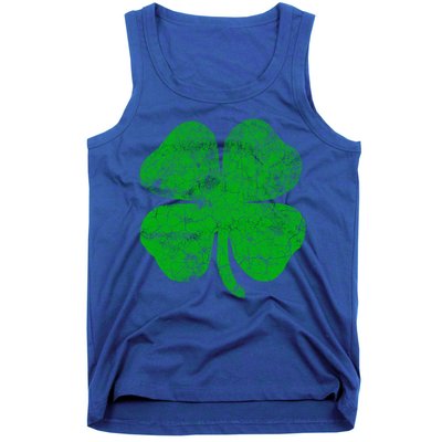 Vintage Irish Clover St Patrick's Day Lucky Graphic Gift Tank Top