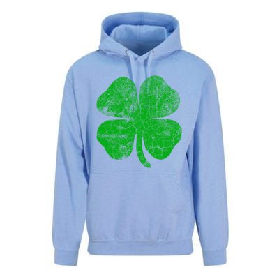 Vintage Irish Clover St Patrick's Day Lucky Graphic Gift Unisex Surf Hoodie