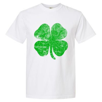 Vintage Irish Clover St Patrick's Day Lucky Graphic Gift Garment-Dyed Heavyweight T-Shirt