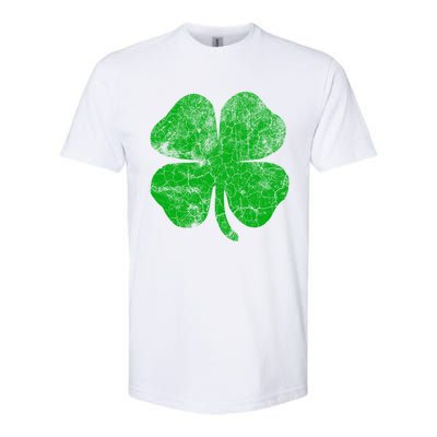 Vintage Irish Clover St Patrick's Day Lucky Graphic Gift Softstyle CVC T-Shirt